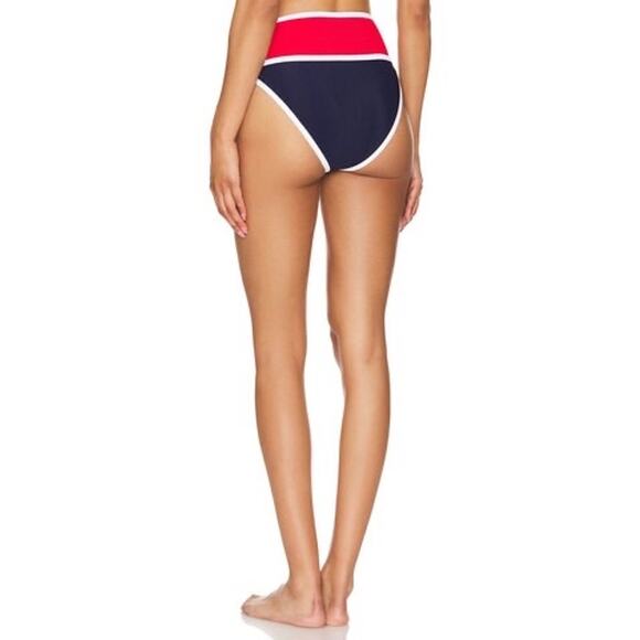 Beach Riot Women’s Carlotta Bottom In Americana Colorblock Size S - Picture 3 of 7